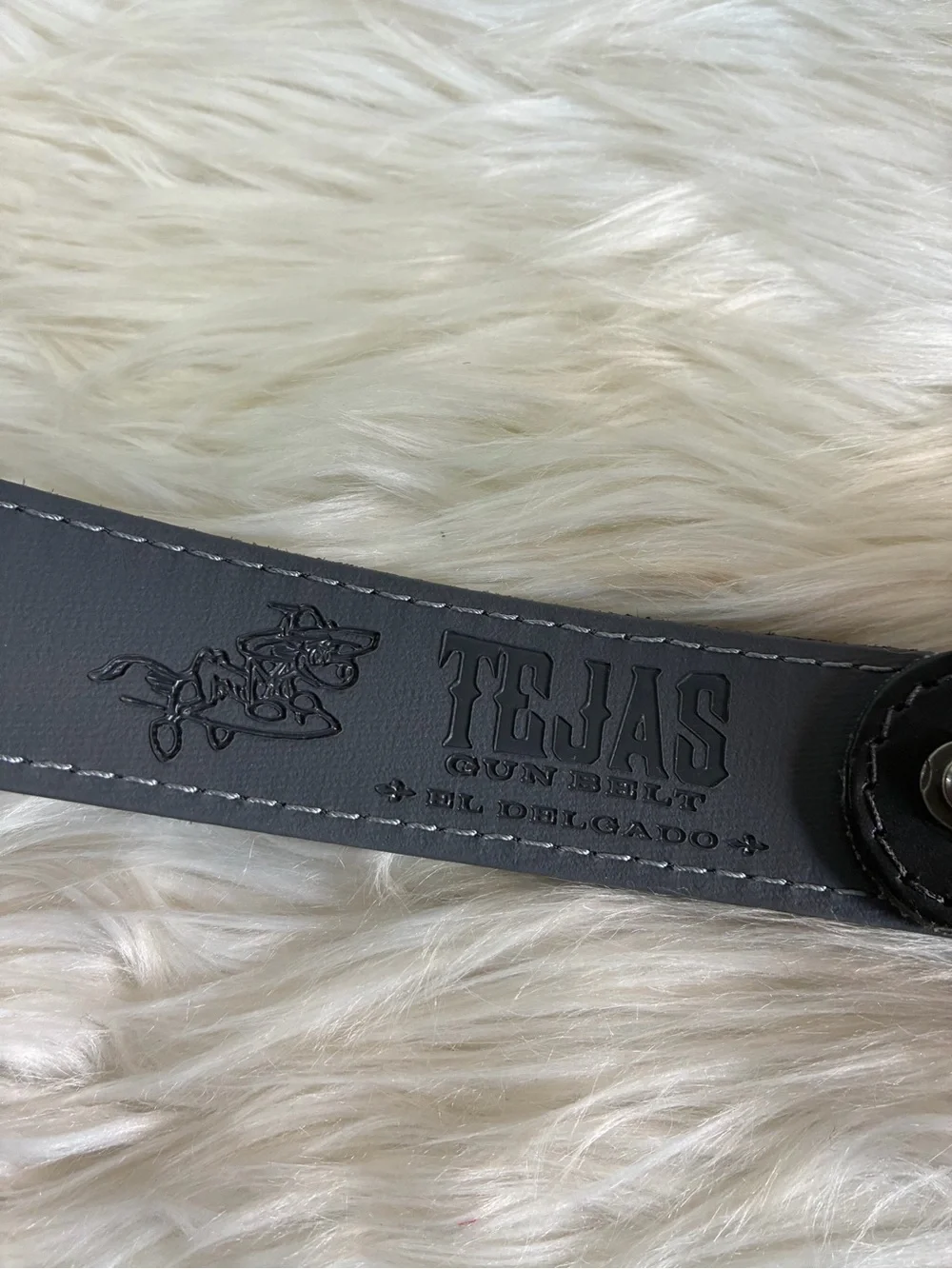 Men's Black Leather Belt with Matte Metal Buckle